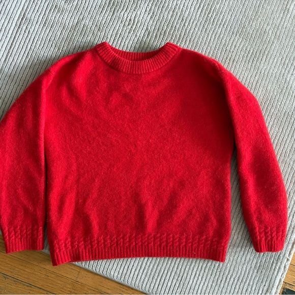 Sezane Red Amiel Jumper Sweater - Picture 3 of 7